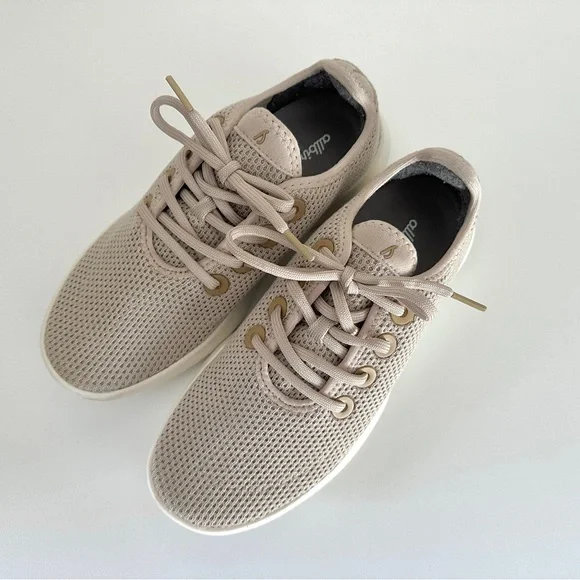 Allbirds Tree Runner Womens 7 Sneakers Rugged Beige Natural White Sole - Picture 2 of 8